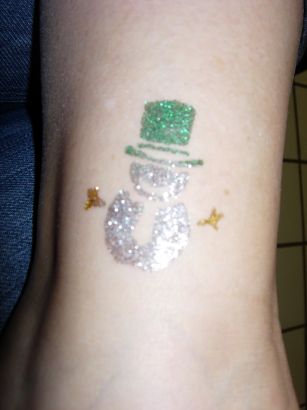 Glitter Cartoon Tattoo